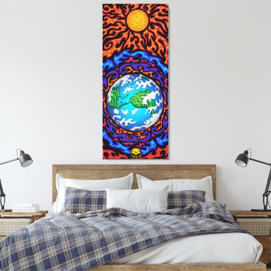 Beschermd - Canvas Afdruk (Insitu (Slaapkamer))