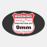 beschermd door 9mm schild