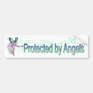 Beschermd door Angels auto Bumpersticker