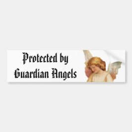 Beschermd door Angels Bumpersticker