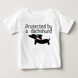 Beschermd door Dachshund Toddle Girl of Boy Shirt