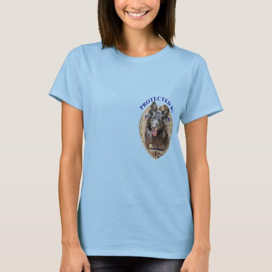 Beschermd door de Nederlandse herder T-shirt (Voorkant)