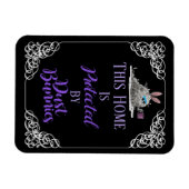 Beschermd door Dust Bunnies Magnet Magneet (Horizontaal)