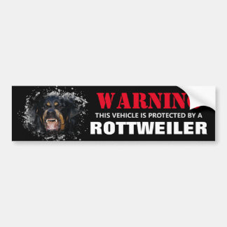 Beschermd door een Rottweiler Bumpersticker