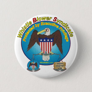 Beschermd door Executive Privilege Ronde Button 5,7 Cm
