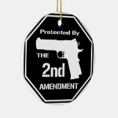 Beschermd door het tweede amendement (zwart).png keramisch ornament (Rechts)