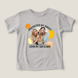 Beschermd door hond Geliefd door papa en mama gepe Romper