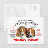 Beschermd door honden briefkaart (Voorkant / Achterkant)