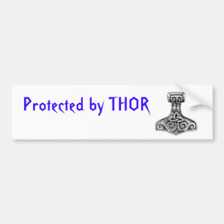 Beschermd door Thor Bumpersticker