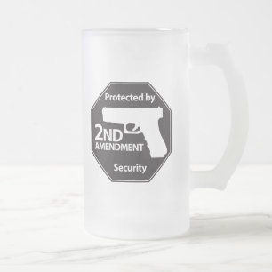 Beschermd door tweede amendement matglas bierpul