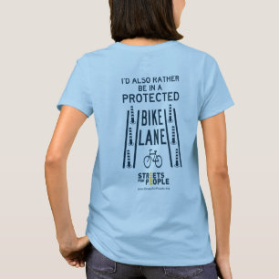 Beschermde fietspad t-shirt