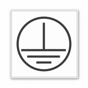 Beschermend grondetiket sticker