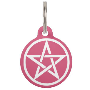 Beschermende heks Pentacle-tag Huisdierpenning