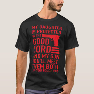BESCHERMENDE PAPA Grappig papa van meisje T-shirt