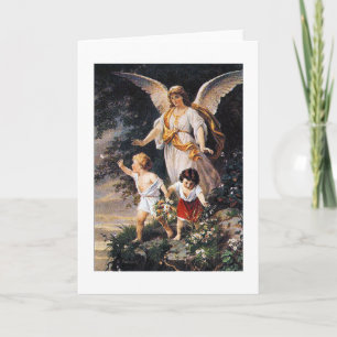 BESCHERMENGEL Bernhard Plockhorst 1886 Kaart