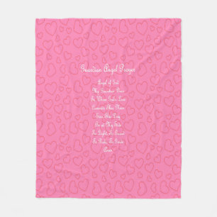 Beschermengel Gebed Roze Fleece Deken