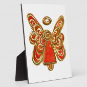 Beschermengel Rode Engel Schildering Kunst Cadeaup Fotoplaat (Zijkant)