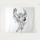 Beschermengel Tapijt Wandkleed (Voorkant (horizontaal))