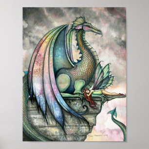Beschermer Fee Draak Poster door Molly Harrison