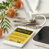 Bescherming tegen diefstal sleutelhanger (Voorkant Rechts)