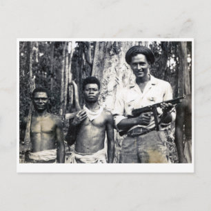 Bescherming van de lumberjacks van Nieuw-Guinea Briefkaart