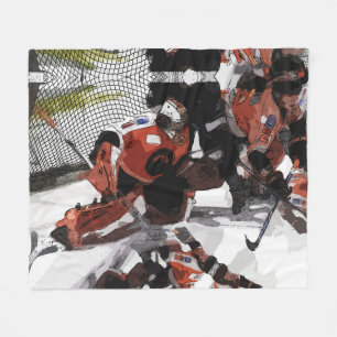 Bescherming van de Net-Ice Hockey Fleece Blanket Deken