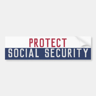 Bescherming van de sociale zekerheid bumpersticker