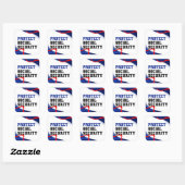Bescherming van de sociale zekerheid vierkante sticker (Vel)