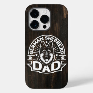 Bescherming van Duitse herder hond papa trotse rei Case-Mate iPhone 14 Pro Hoesje