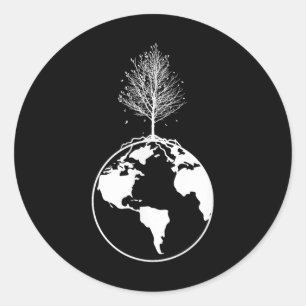 bescherming van het aardmilieu ronde sticker