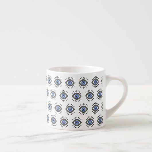 Bescherming van het oogmerk, griekblauw oog, derde espresso kop (Rechts)