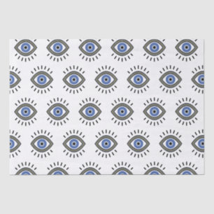 Bescherming van het oogmerk, griekblauw oog tissuepapier