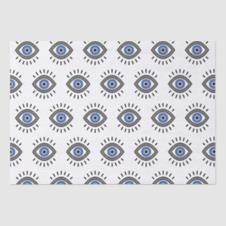 Bescherming van het oogmerk, griekblauw oog tissuepapier