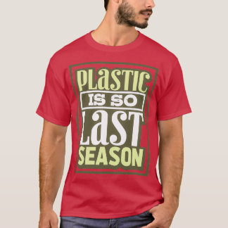 Bescherming van het plastic milieu t-shirt