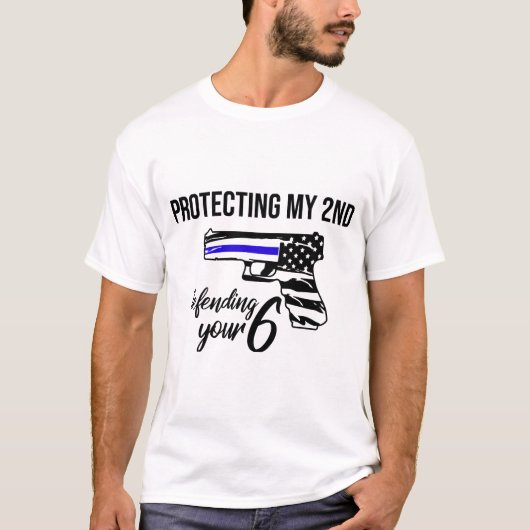 Bescherming van mijn 2e Verdediging van uw 6 T-shirt (Voorkant)