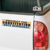 Bescherming van onze grondwet - Stemming-democraat Bumpersticker (Op Truck)