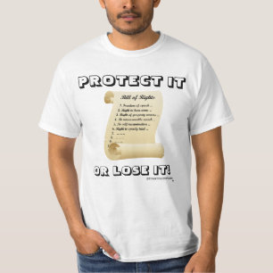 Bescherming van onze rechten t-shirt