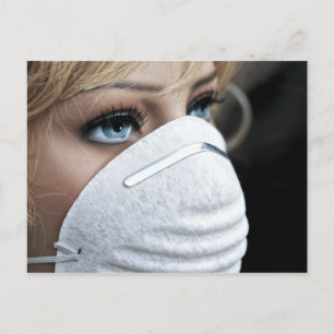 Beschermingsmasker voor het Corona-virus Briefkaart