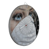 Beschermingsmasker voor het Corona-virus Dartbord (Voorkant Links)