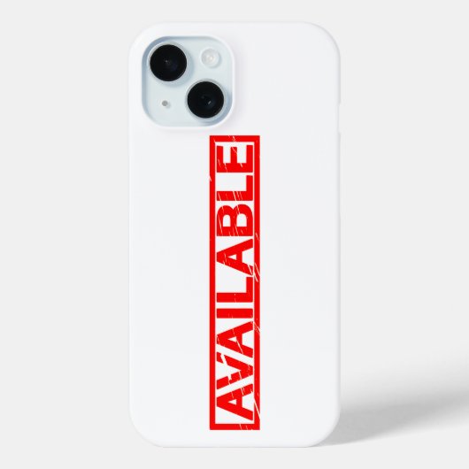 Beschikbaar stempel Case-Mate iPhone case (Achterkant)