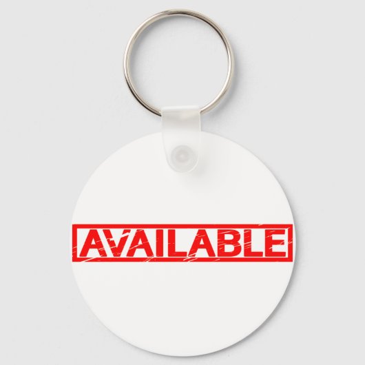 Beschikbaar stempel sleutelhanger (Voorkant)