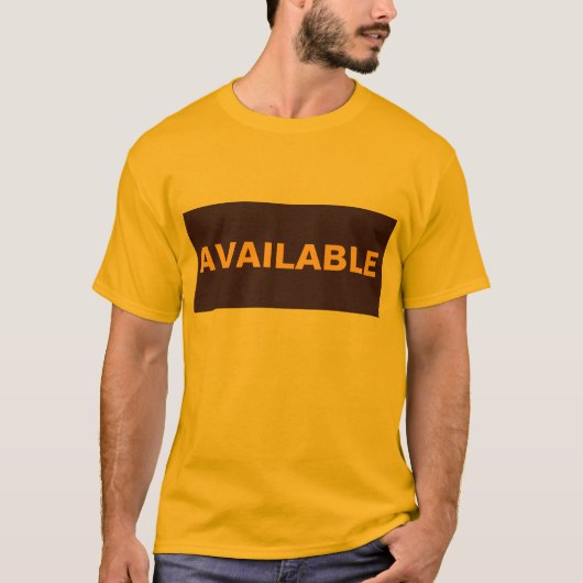beschikbaar t-shirt (Voorkant)