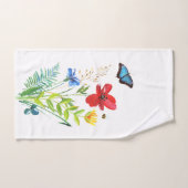 Beschilderde bloementuin badhanddoekenset bad handdoek (Handdoek)