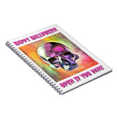 Beschilderde schedel. gepersonaliseerd notitieboek (Rechterzijde)