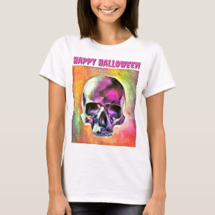 Beschilderde schedel. gepersonaliseerd t-shirt