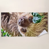 beschilderde sleuf strandlaken (Voorkant)