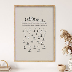 Beschouw de leliën, Mattheüs 6:28, BijbelSchetsen, Poster