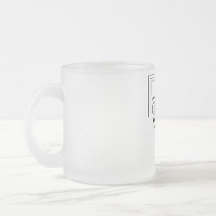 Beschouwende Cappuccino Cup Matglas Koffiemok