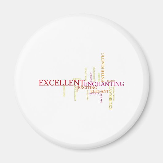 Beschrijf jezelf met adjectieven - E Magneet (Voorkant)