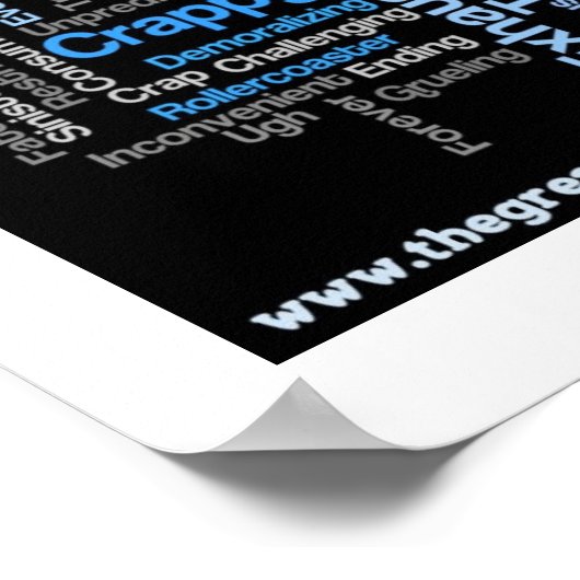 "Beschrijf uw IBD" Word Cloud Poster (Hoek)